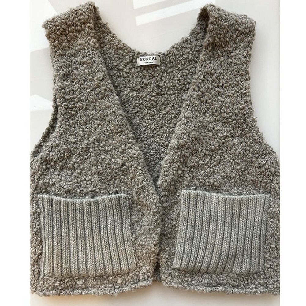 Bouclé Knit Vest by Kordal NY